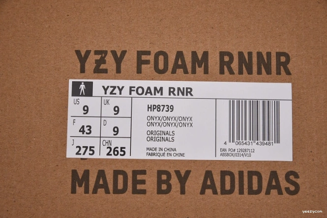 Yeezy HP8739 Adidas RNNR Onyx Foam 0718